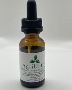 Agriunity 1500mg Free Spectrum CBD Tincture Natural Mint Flavor IMG_1330