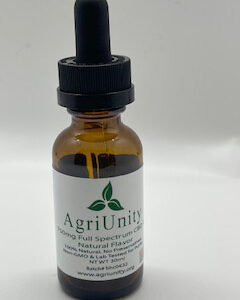 Agriunity 750mg 30 ml Free Spectrum CBD Tincture Natural Flavor IMG_1329