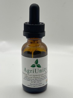 Agriunity 750mg 30 ml Free Spectrum CBD Tincture Natural Peach Flavor IMG_1341