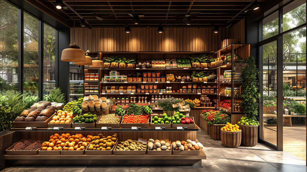 Modern supermaket, the future supermarket,